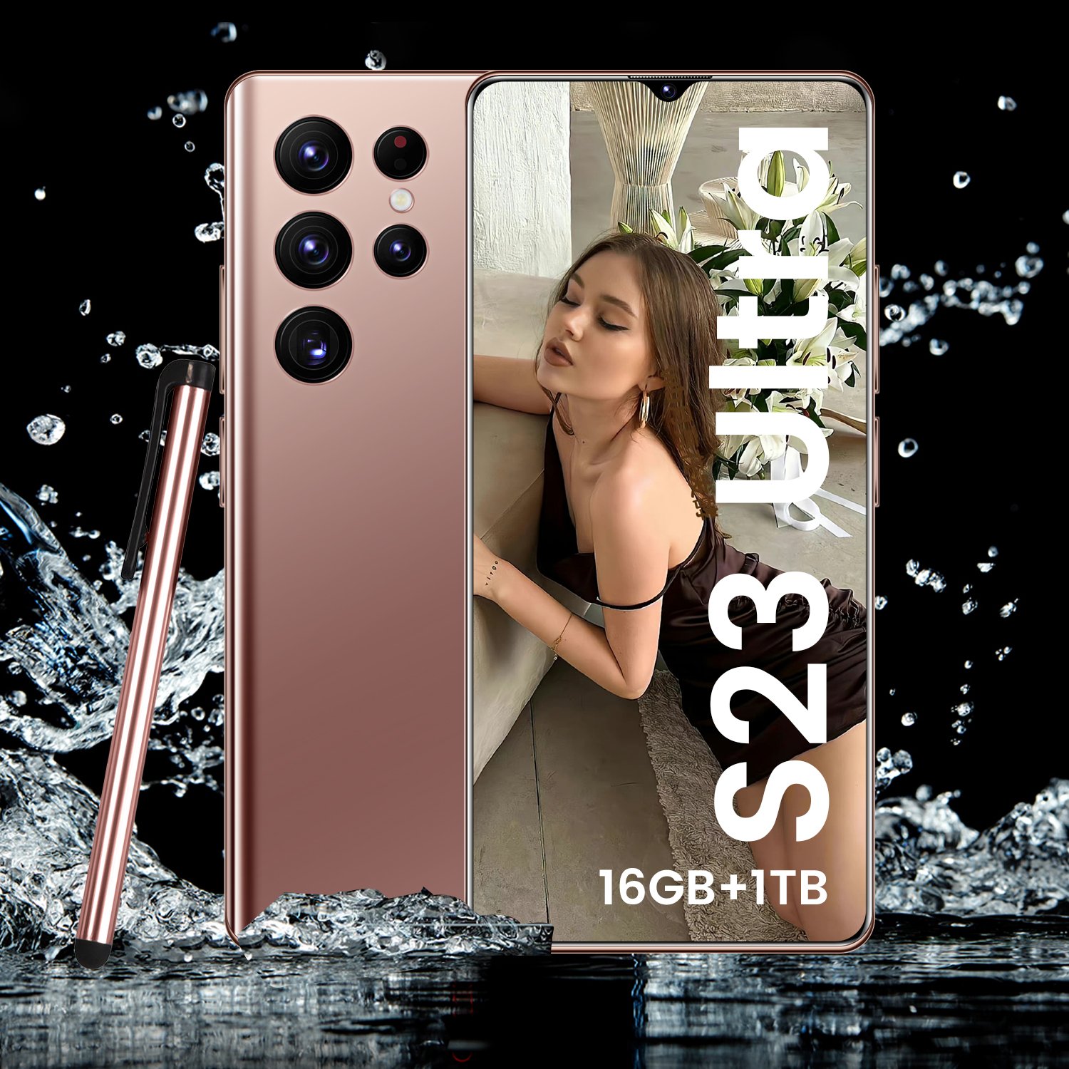 2023 NEW S23 Ultra s23 Big Screen 7.2 inch 16G+ 1TB original face unlock smart mobile cell phone Android 12 unlock mobile phone
